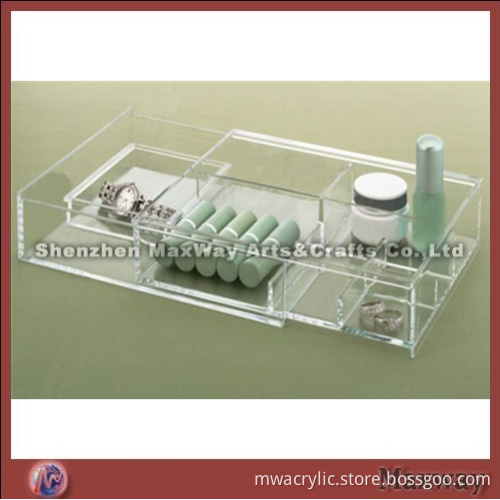 Clear Square Skillful Acrylic Cosmetic/Makeup Tray